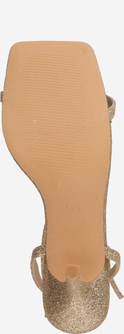 GLAMOROUS Sandały z rzemykami w kolorze złoty