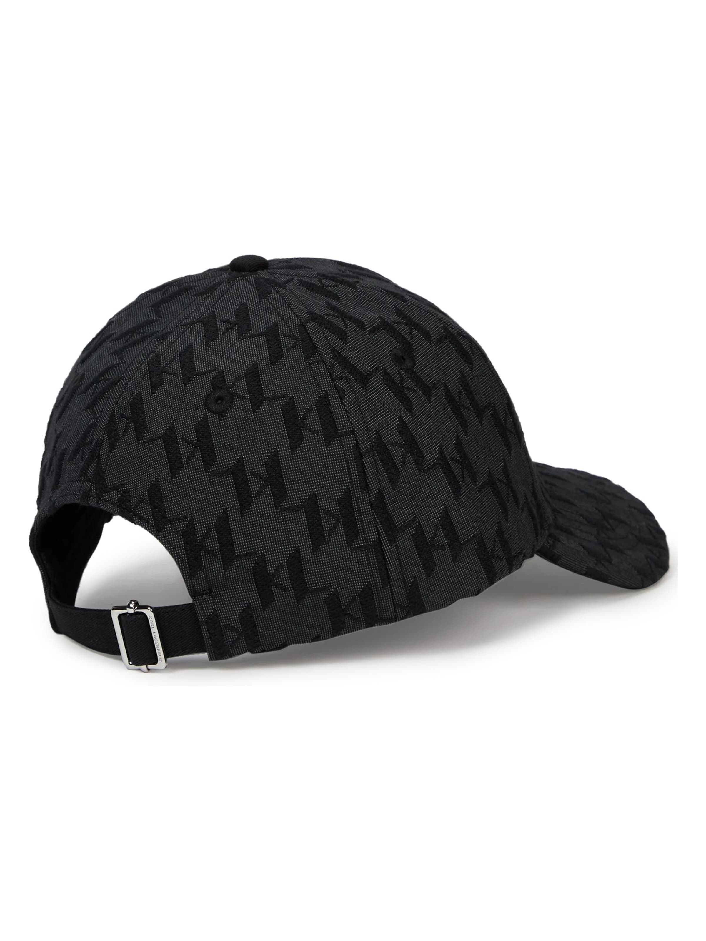 Karl Lagerfeld - Chapéu ' K/Monogram Jacquard-Kappe ' em preto