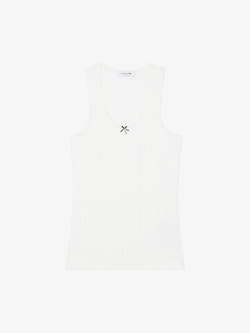 LACOSTE - Camisa em branco: frente