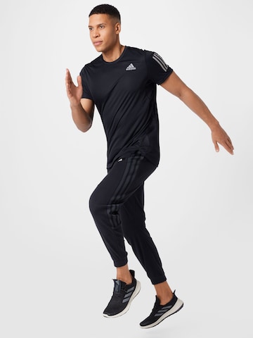 Tricou funcțional 'Own The Run' de la ADIDAS SPORTSWEAR pe negru