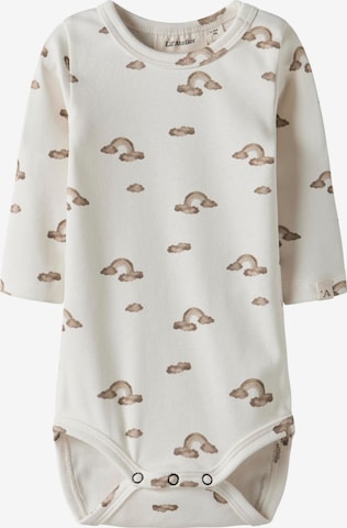 Barboteuse / body NAME IT en blanc : devant