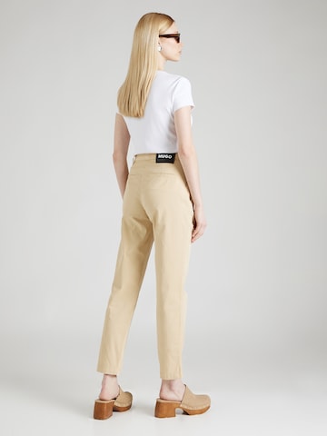 Regular Pantalon chino 'Haleya' HUGO Red en beige