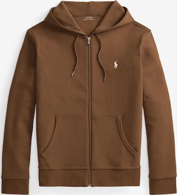 Veste de survêtement Polo Ralph Lauren en marron : devant