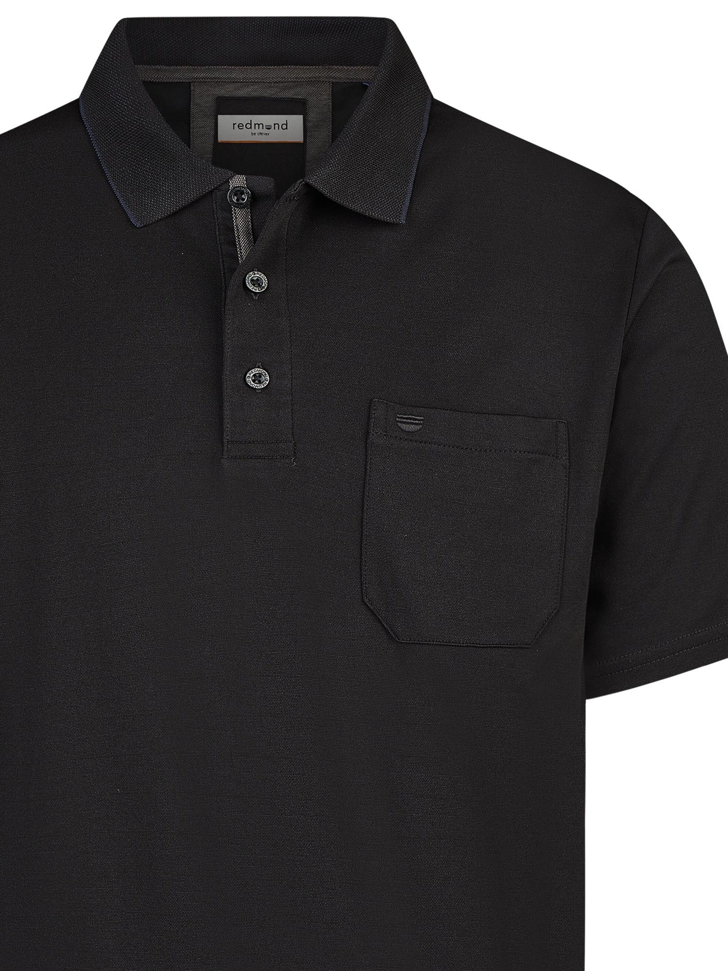 redmond Shirt 'Basic'‌‌‌‌‌ in Schwarz