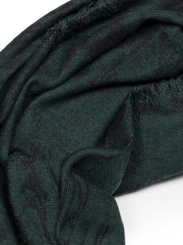styleBREAKER Schlauchschal 'Gemusterter Loop Schal im Destroyed used Look'‌‌‌‌ in Grün