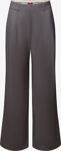 Wide Leg Pantalon à pince ESPRIT en gris : devant