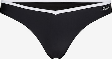 Slip costum de baie de la Karl Lagerfeld pe negru: față