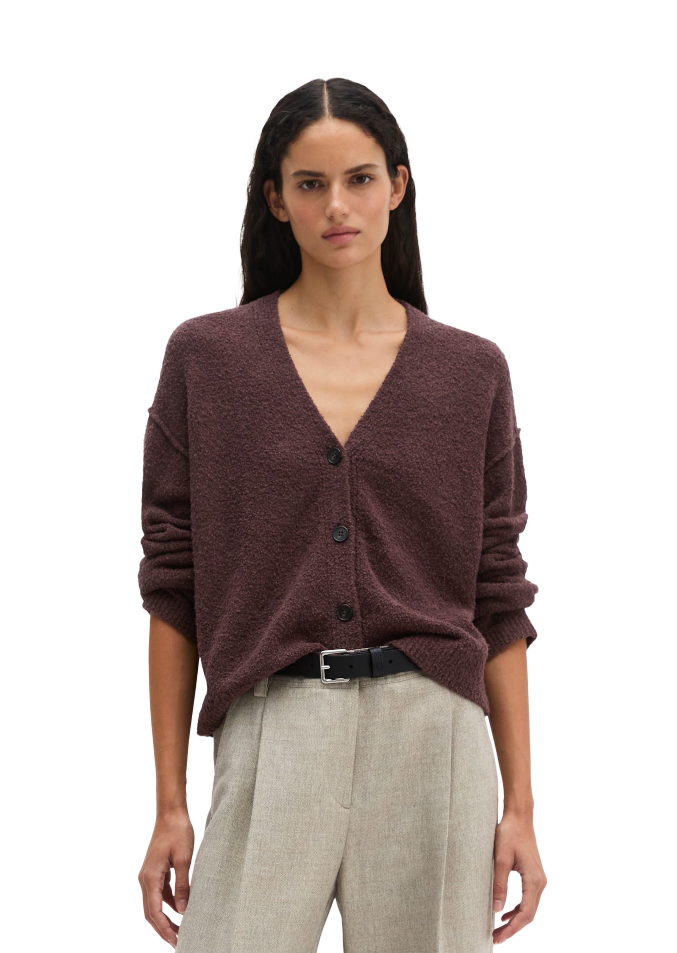 Marc O'Polo Knit cardigan in Red: front