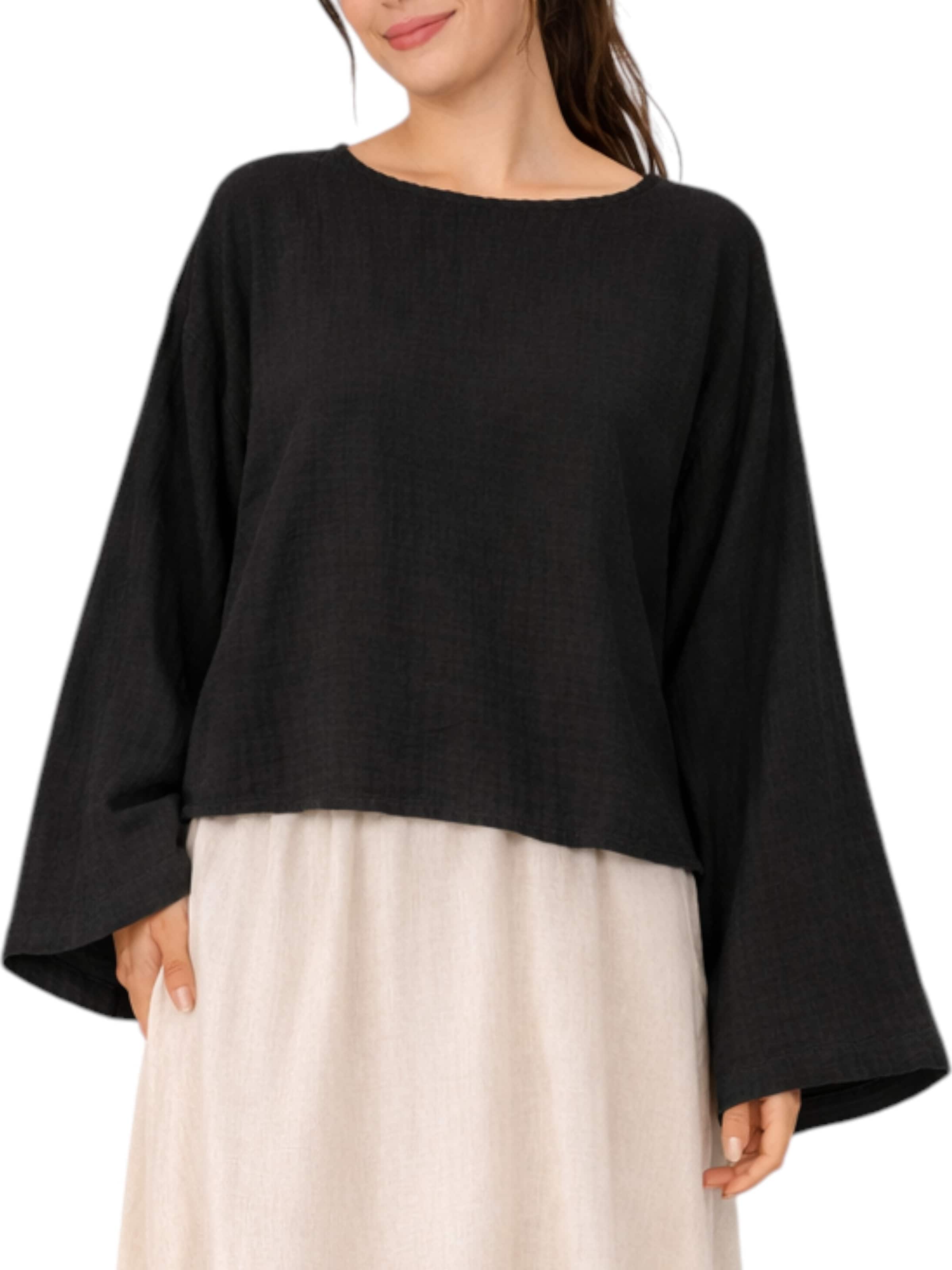 WENOR Blouse 'AVELOA' in Black: front