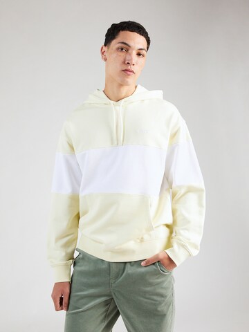 LEVI'S ® Sweatshirt 'Levis Ft Blocked Hoodie' in Yellow: front