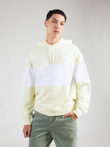 LEVI'S ® Sweatshirt 'Levis Ft Blocked Hoodie' i gul: framsida