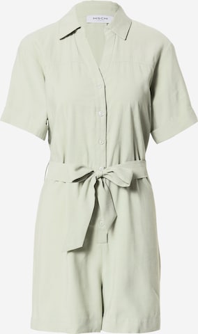 Tuta jumpsuit 'Gudrid' di MSCH COPENHAGEN in verde: frontale