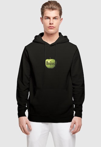 Merchcode Sweatshirt 'Beatles - Apple' in Zwart: voorkant
