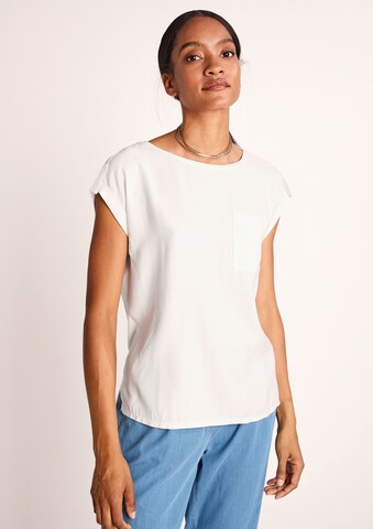 T-shirt COMMA en blanc : devant