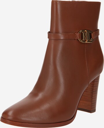 Bottines Lauren Ralph Lauren en marron : devant