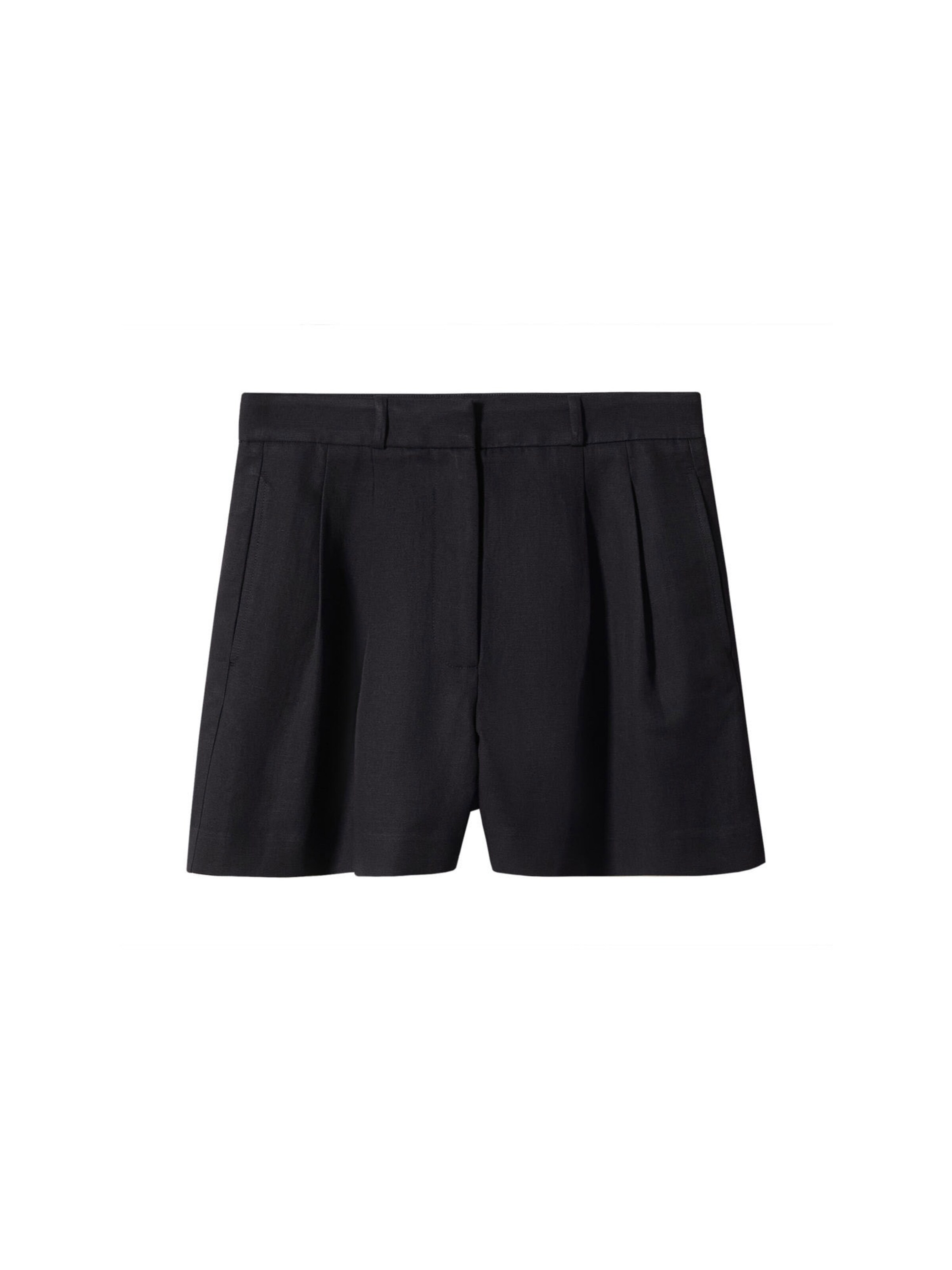 MANGO Regular Pleat-front trousers 'PEDRITO' in Black: front