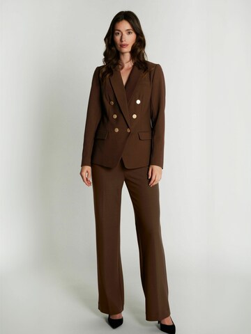 RUE de FEMME Regular Trousers ' RDFComfyOlana' in Brown: front