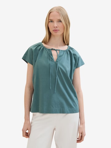 TOM TAILOR - Blusa em verde: frente