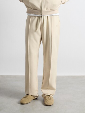 Burocs Wide Leg Sporthose 'Sweat Seam'‌‌‌‌‌‌ in Beige