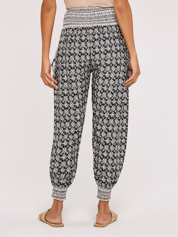 Loosefit Pantalon Apricot en noir