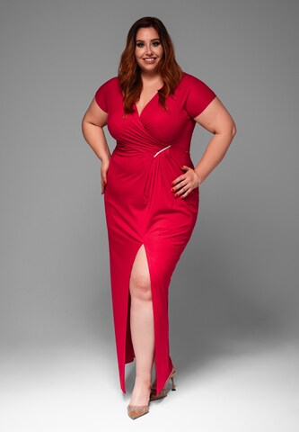 Ombre Avondjurk in Rood