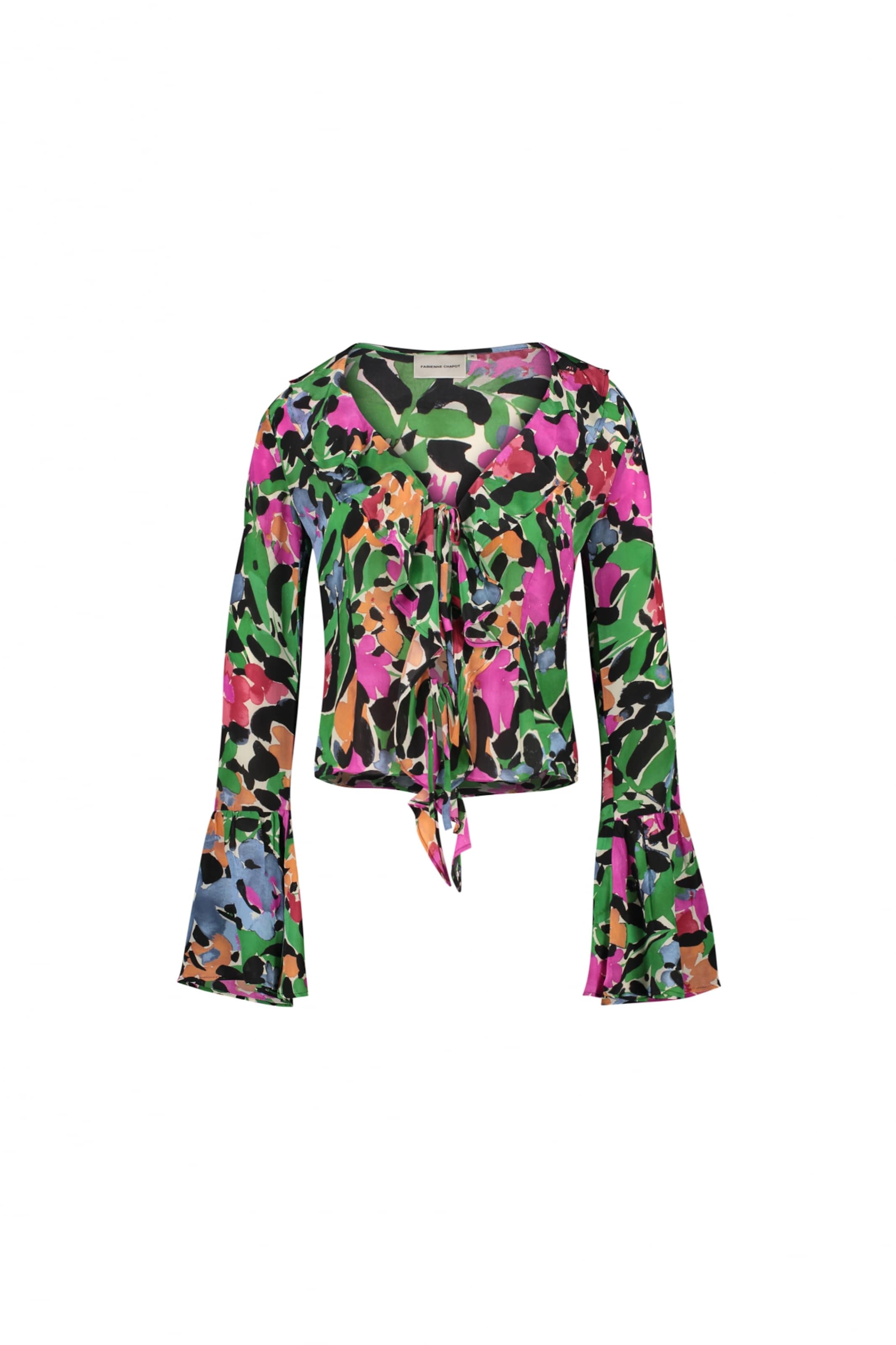 Chemisier Fabienne Chapot en vert : devant