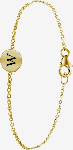 Lucardi Bracelet 'Buchstabe' in Gold: front