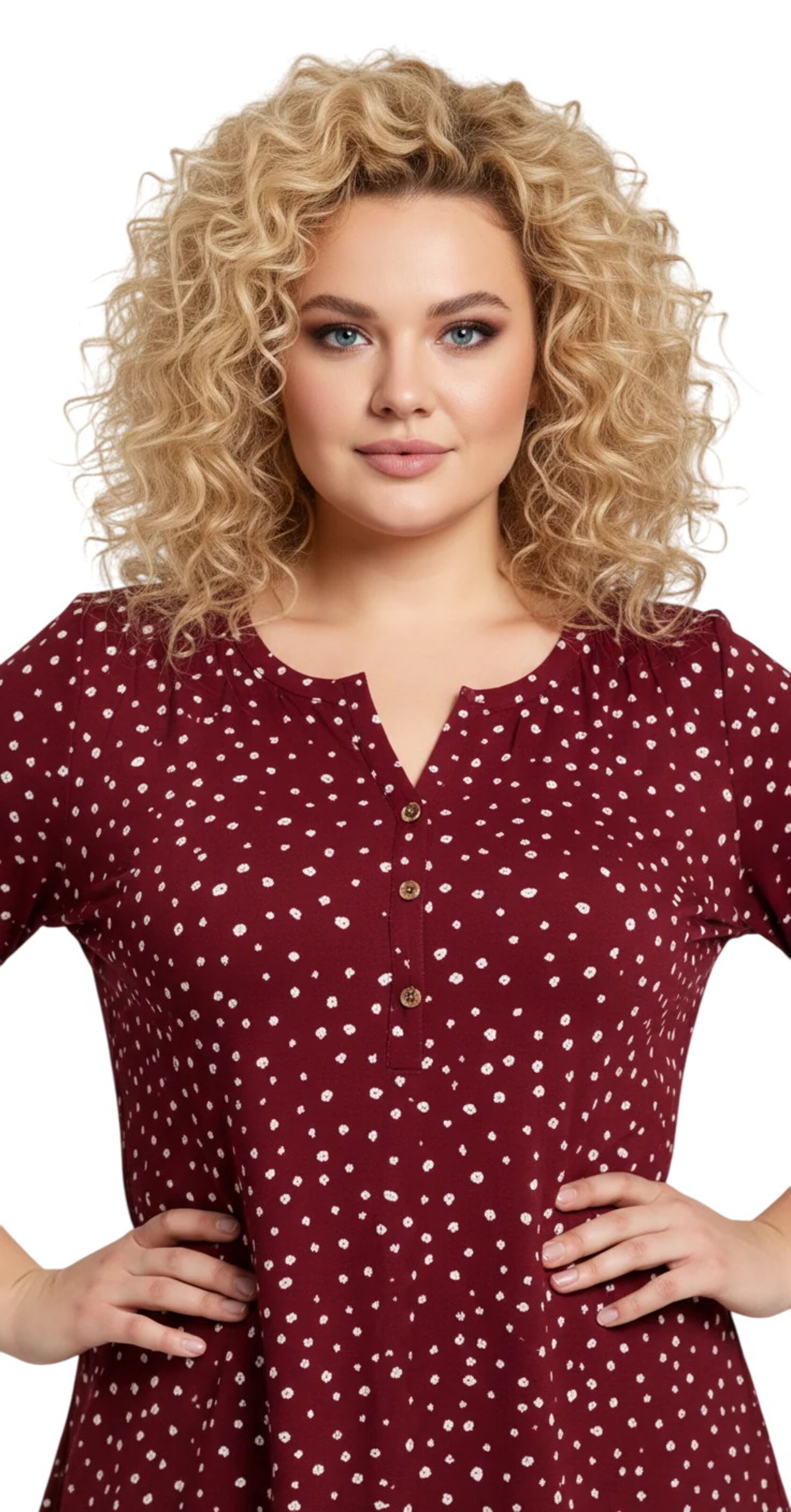 Shape Of You Bluse in Rot