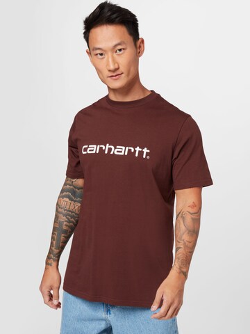 Carhartt WIP Majica | rjava barva: sprednja stran