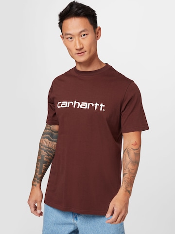 T-Shirt Carhartt WIP en marron : devant