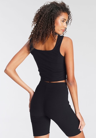 LASCANA Skinny Strój domowy w kolorze czarny