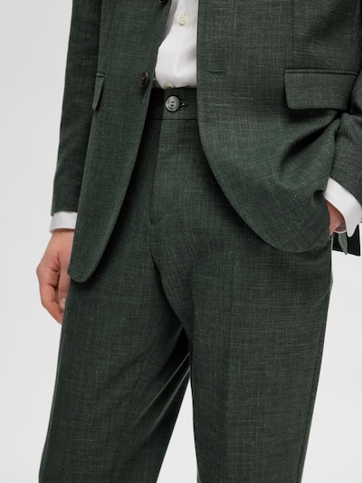 Pantaloni con piega frontale 'SLHOASIS' SELECTED HOMME di colore verde scuro, Visualizzazione prodotti