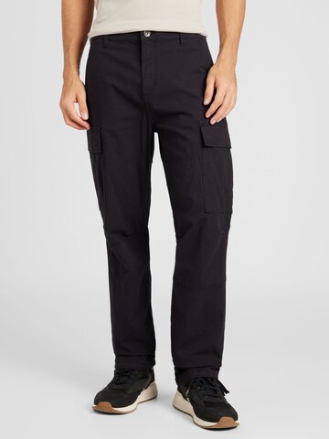 Only & Sons Regular Cargo Pants 'RAY' in Black: front