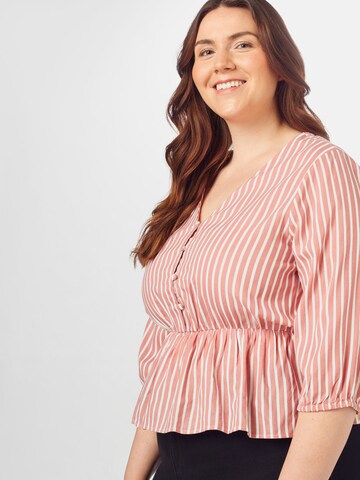 ABOUT YOU Curvy Bluse 'Linn' in Pink