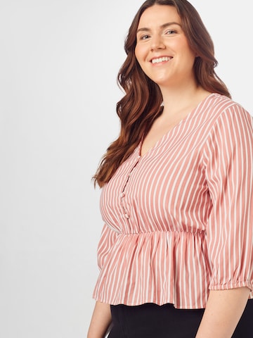 ABOUT YOU Curvy Blouse 'Linn' in Roze
