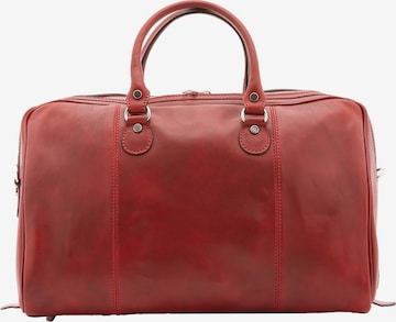 Borsa da viaggio 'Borsa da viaggio unisex vera pelle con zip - Made in Italy' di Chiara Ferretti in rosso: frontale