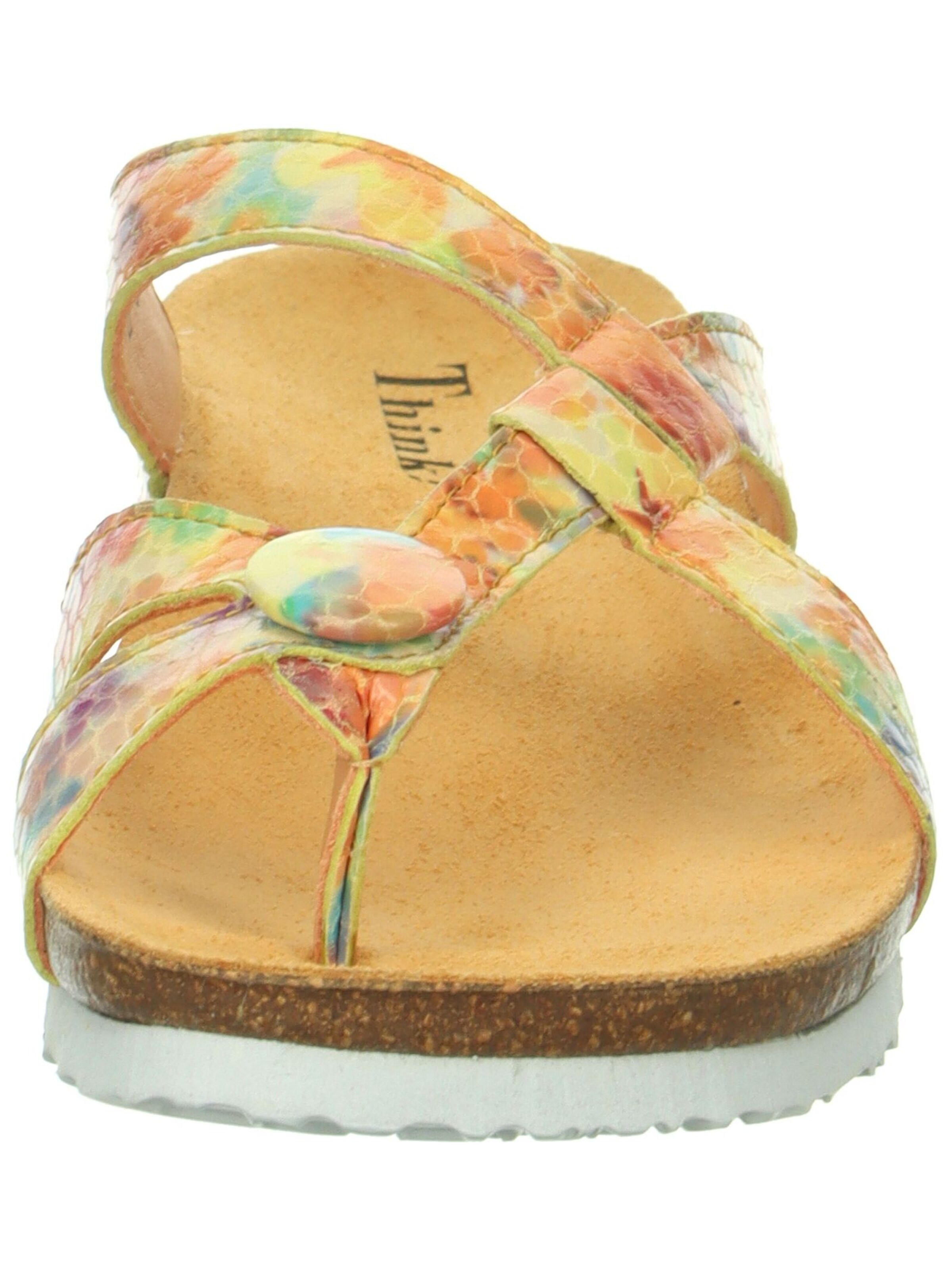 THINK! T-Bar Sandals in Mixed colors