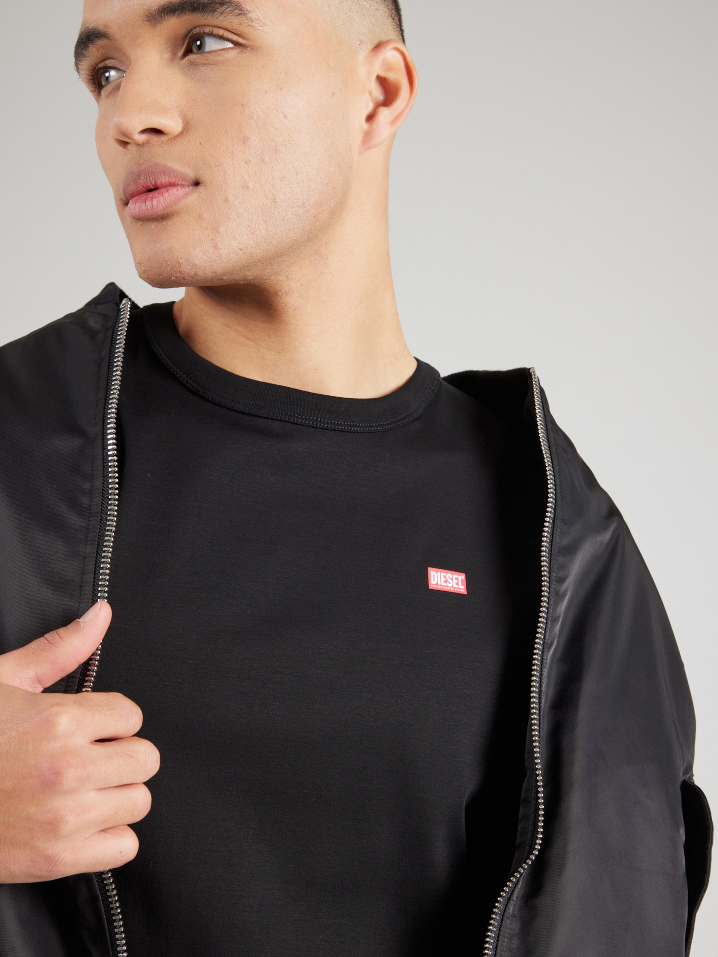 Magliette da uomo nere Diesel | Acquisti Online su