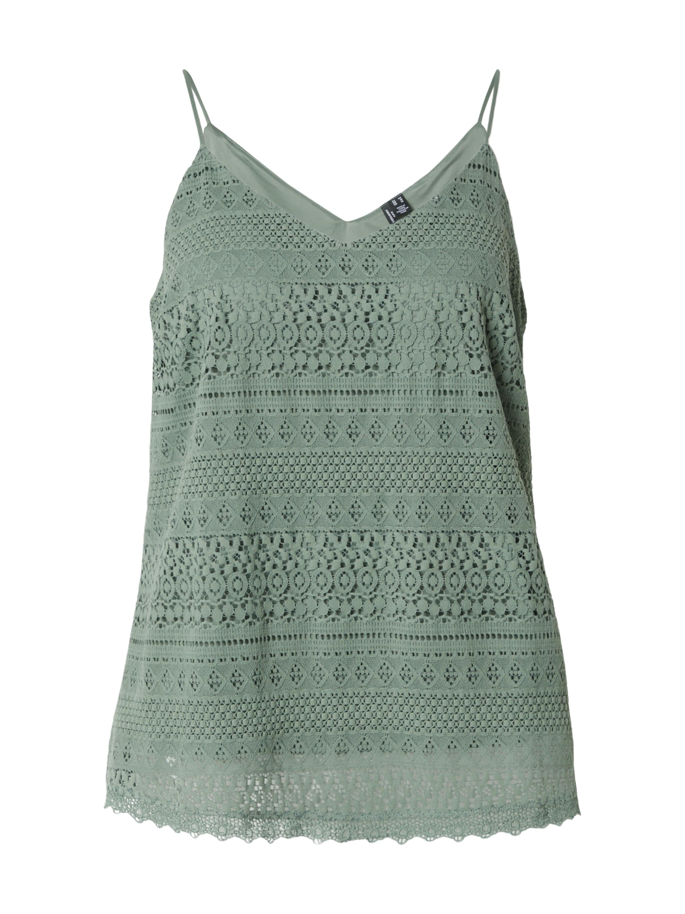 Vero Moda Curve Top 'VMHONEY' in Green: front