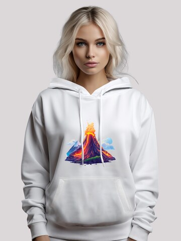 F4NT4STIC Sweatshirt 'Vulkanausbruch' in White: front