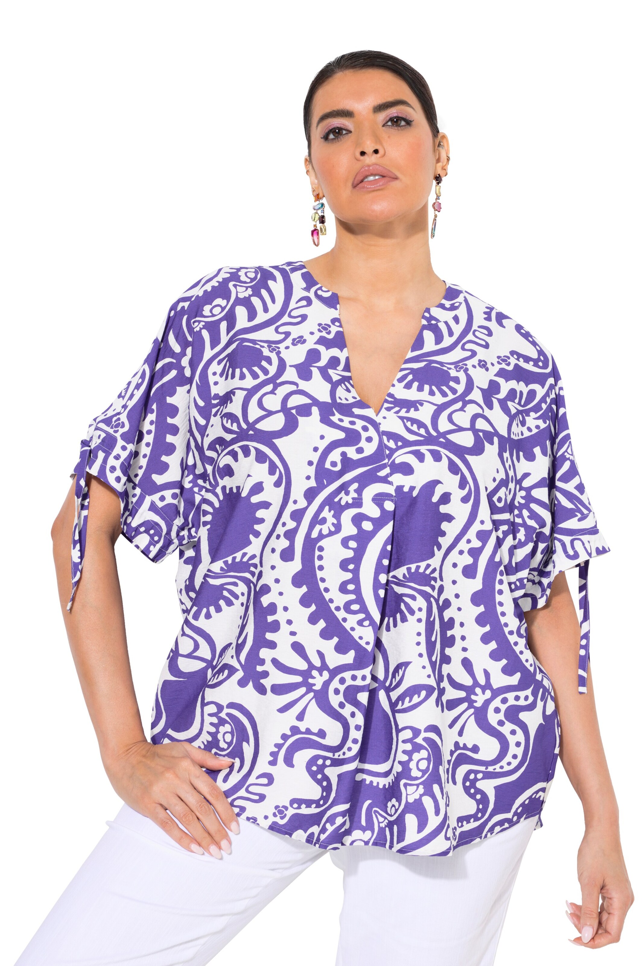 Ulla Popken Tunika in Lila: Vorderseite