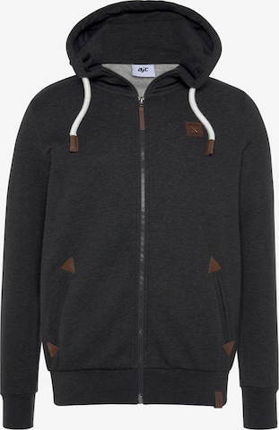 AJC Sweatjacke in Grau: Vorderseite