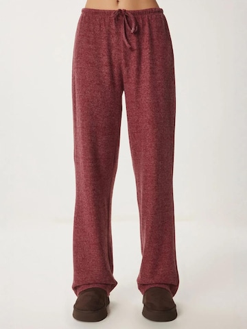 Happiness İstanbul - Perna larga Calças em vermelho: frente