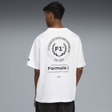 PUMA Functioneel shirt 'F1 75yrs' in Wit: voorkant