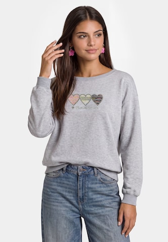 Sweat-shirt MYMO en gris : devant