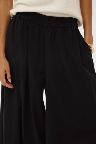 Wide Leg Pantalon 'SLNoelle' SOAKED IN LUXURY en noir