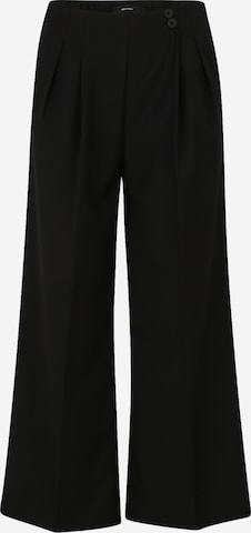 Vero Moda Petite Pleat-front trousers 'VMHAILEY' in Black: front