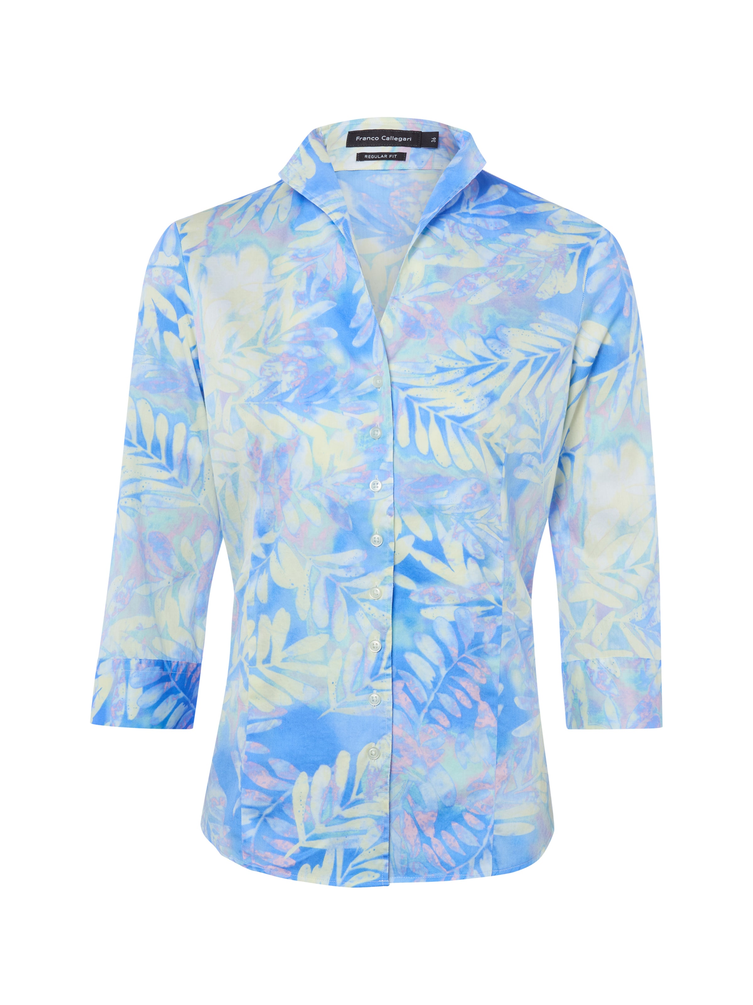 Franco Callegari Blouse in Blauw: voorkant