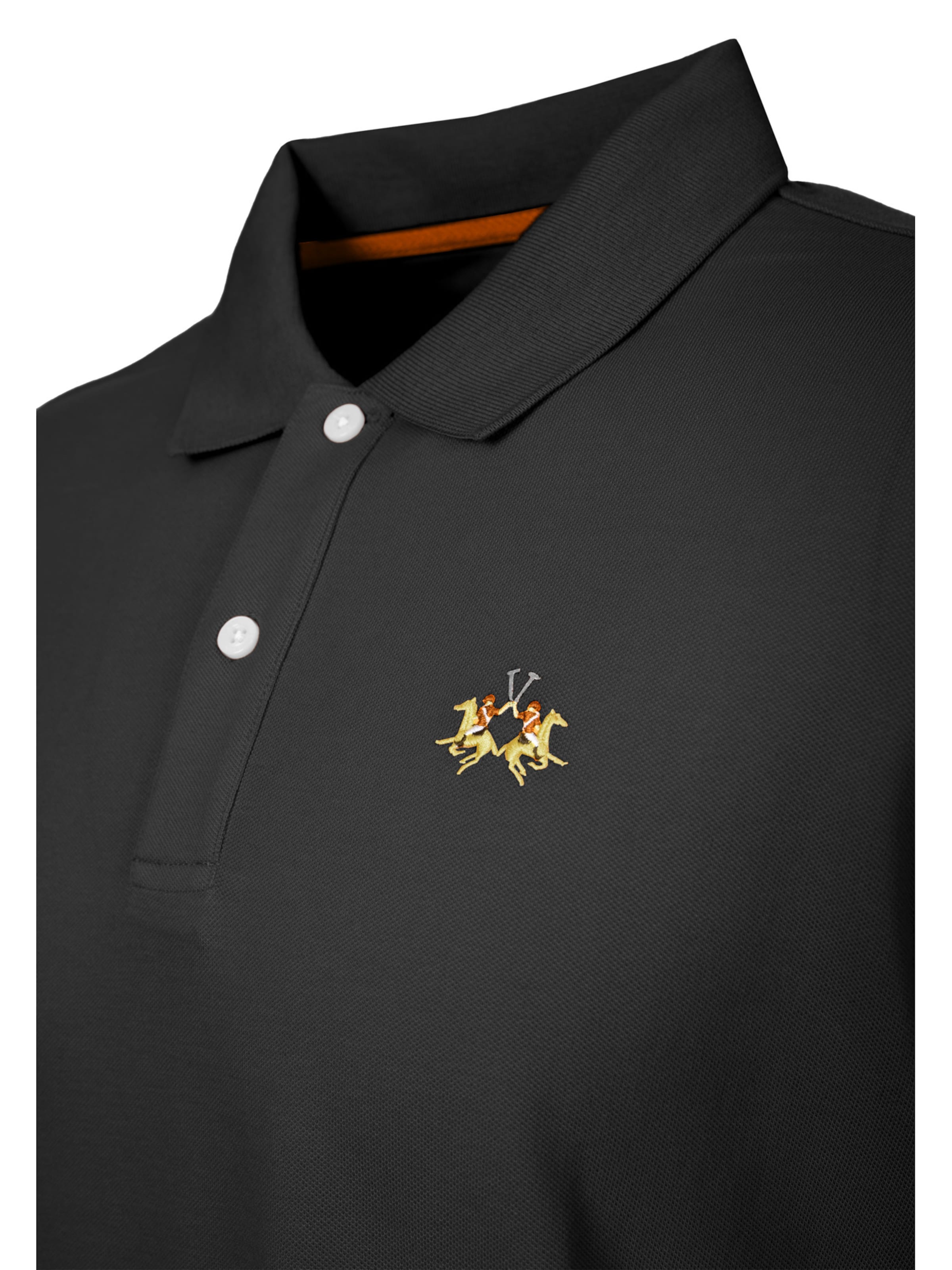 La Martina Shirt ' CCMP12 ' in Zwart