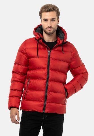 CIPO & BAXX Winter Jacket in Red: front